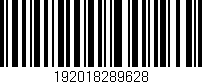 Código de barras (EAN, GTIN, SKU, ISBN): '192018289628'