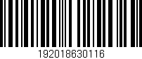 Código de barras (EAN, GTIN, SKU, ISBN): '192018630116'