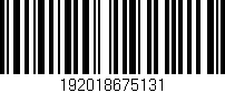 Código de barras (EAN, GTIN, SKU, ISBN): '192018675131'