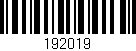 Código de barras (EAN, GTIN, SKU, ISBN): '192019'