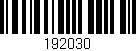 Código de barras (EAN, GTIN, SKU, ISBN): '192030'