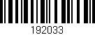 Código de barras (EAN, GTIN, SKU, ISBN): '192033'