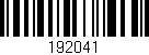 Código de barras (EAN, GTIN, SKU, ISBN): '192041'