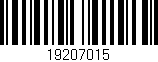 Código de barras (EAN, GTIN, SKU, ISBN): '19207015'