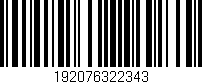 Código de barras (EAN, GTIN, SKU, ISBN): '192076322343'