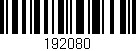 Código de barras (EAN, GTIN, SKU, ISBN): '192080'