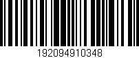 Código de barras (EAN, GTIN, SKU, ISBN): '192094910348'