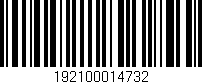Código de barras (EAN, GTIN, SKU, ISBN): '192100014732'
