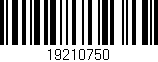 Código de barras (EAN, GTIN, SKU, ISBN): '19210750'