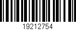Código de barras (EAN, GTIN, SKU, ISBN): '19212754'