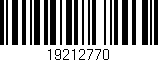 Código de barras (EAN, GTIN, SKU, ISBN): '19212770'