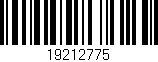 Código de barras (EAN, GTIN, SKU, ISBN): '19212775'