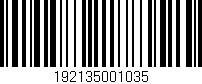 Código de barras (EAN, GTIN, SKU, ISBN): '192135001035'