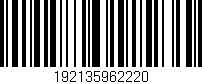 Código de barras (EAN, GTIN, SKU, ISBN): '192135962220'
