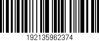 Código de barras (EAN, GTIN, SKU, ISBN): '192135962374'