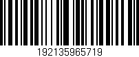 Código de barras (EAN, GTIN, SKU, ISBN): '192135965719'