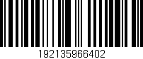 Código de barras (EAN, GTIN, SKU, ISBN): '192135966402'