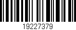 Código de barras (EAN, GTIN, SKU, ISBN): '19227379'