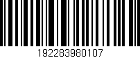 Código de barras (EAN, GTIN, SKU, ISBN): '192283980107'
