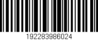 Código de barras (EAN, GTIN, SKU, ISBN): '192283986024'