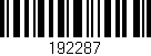Código de barras (EAN, GTIN, SKU, ISBN): '192287'