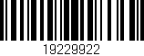 Código de barras (EAN, GTIN, SKU, ISBN): '19229922'
