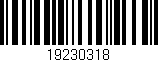 Código de barras (EAN, GTIN, SKU, ISBN): '19230318'