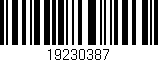 Código de barras (EAN, GTIN, SKU, ISBN): '19230387'