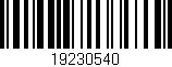 Código de barras (EAN, GTIN, SKU, ISBN): '19230540'