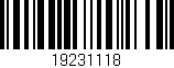 Código de barras (EAN, GTIN, SKU, ISBN): '19231118'