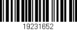 Código de barras (EAN, GTIN, SKU, ISBN): '19231652'