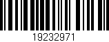 Código de barras (EAN, GTIN, SKU, ISBN): '19232971'