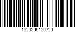 Código de barras (EAN, GTIN, SKU, ISBN): '1923309130720'