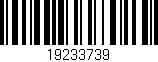 Código de barras (EAN, GTIN, SKU, ISBN): '19233739'