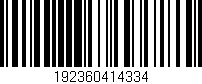 Código de barras (EAN, GTIN, SKU, ISBN): '192360414334'
