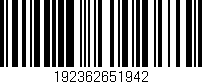 Código de barras (EAN, GTIN, SKU, ISBN): '192362651942'
