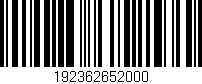 Código de barras (EAN, GTIN, SKU, ISBN): '192362652000'