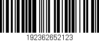Código de barras (EAN, GTIN, SKU, ISBN): '192362652123'