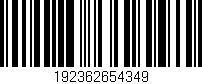 Código de barras (EAN, GTIN, SKU, ISBN): '192362654349'