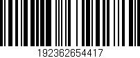 Código de barras (EAN, GTIN, SKU, ISBN): '192362654417'