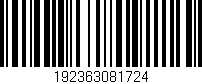 Código de barras (EAN, GTIN, SKU, ISBN): '192363081724'