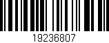 Código de barras (EAN, GTIN, SKU, ISBN): '19236807'