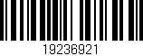Código de barras (EAN, GTIN, SKU, ISBN): '19236921'