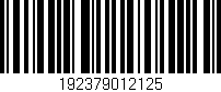 Código de barras (EAN, GTIN, SKU, ISBN): '192379012125'