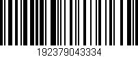 Código de barras (EAN, GTIN, SKU, ISBN): '192379043334'