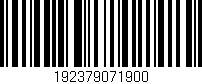 Código de barras (EAN, GTIN, SKU, ISBN): '192379071900'