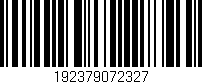 Código de barras (EAN, GTIN, SKU, ISBN): '192379072327'