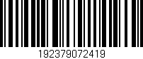 Código de barras (EAN, GTIN, SKU, ISBN): '192379072419'