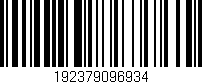Código de barras (EAN, GTIN, SKU, ISBN): '192379096934'
