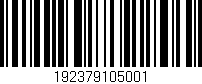 Código de barras (EAN, GTIN, SKU, ISBN): '192379105001'